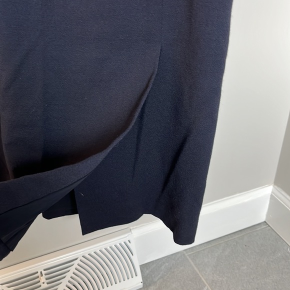 J Mendel Navy dress with sheer back - Picture 6 of 8